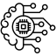 Neural network architecture diagram icon