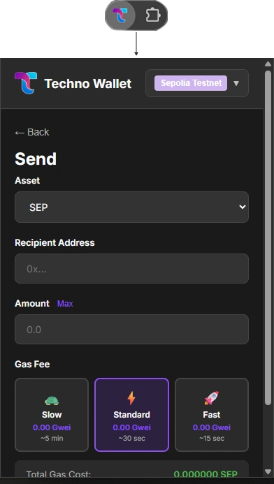Techno Wallet Illustration