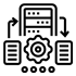 Real-time trading analytics dashboard icon