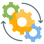 Professional crypto automation impact icon