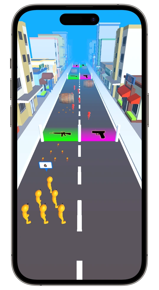 Run Shooter screen