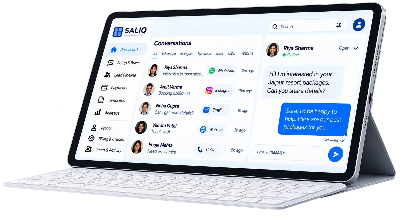 SALIQ AI customer engagement platform project conclusion