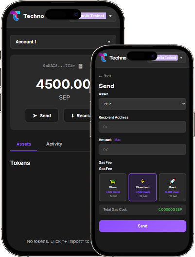 Techno Wallet Multi-Chain Web3 Browser Extension