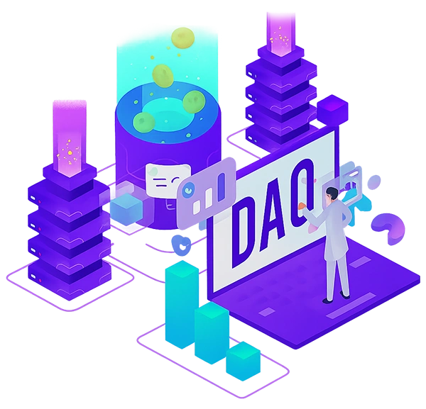DAO blockchain development banner