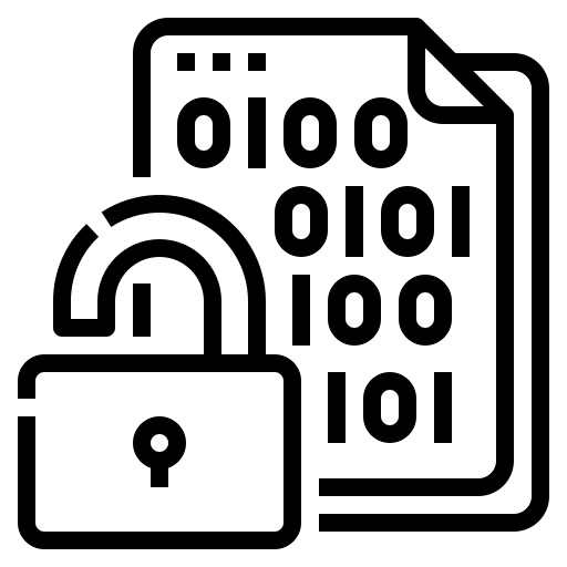 depicting advanced data encryption icon