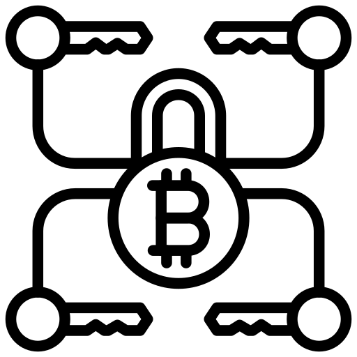 multi-signature wallet or vault icon