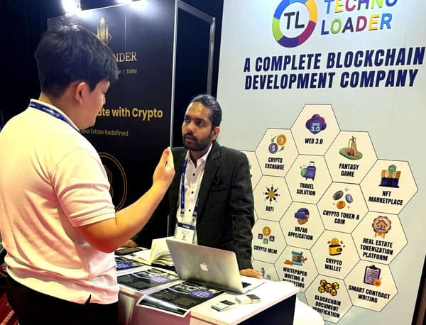 Investor meeting at Dubai crypto expo