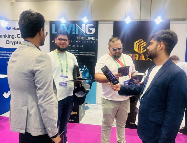 Technoloader team meeting investors at Dubai crypto expo