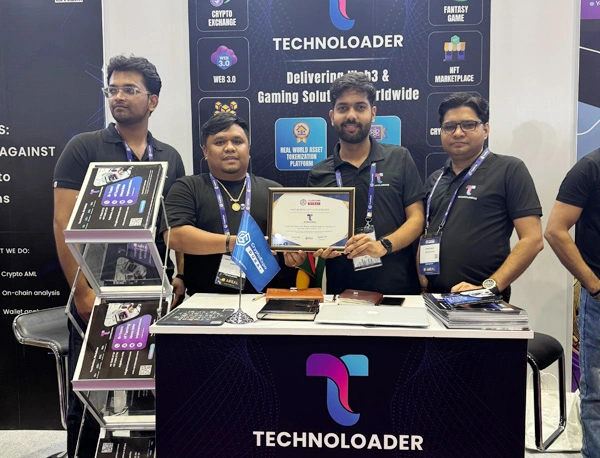 Blockchain services demo at Crypto Expo Dubai 2025