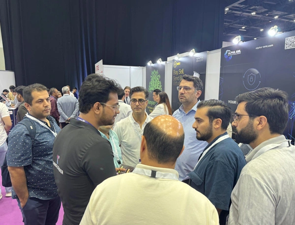 Crypto exchange solutions demo at Technoloader booth