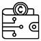 In-app crypto wallet for managing M2E tokens icon