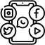 Social Sharing feature for viral growth icon