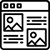 Blog website design icon