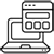 Corporate website development icon