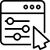 Custom website design service icon