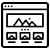Landing page design services icon