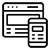 Mobile responsive website design icon