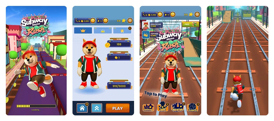 Real Screens from Our Developed Game like Subway Surfer