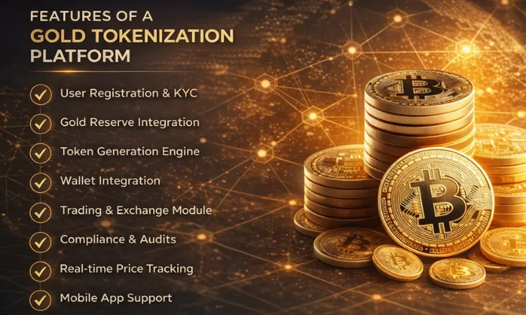 Top features of Gold Tokenization Platform