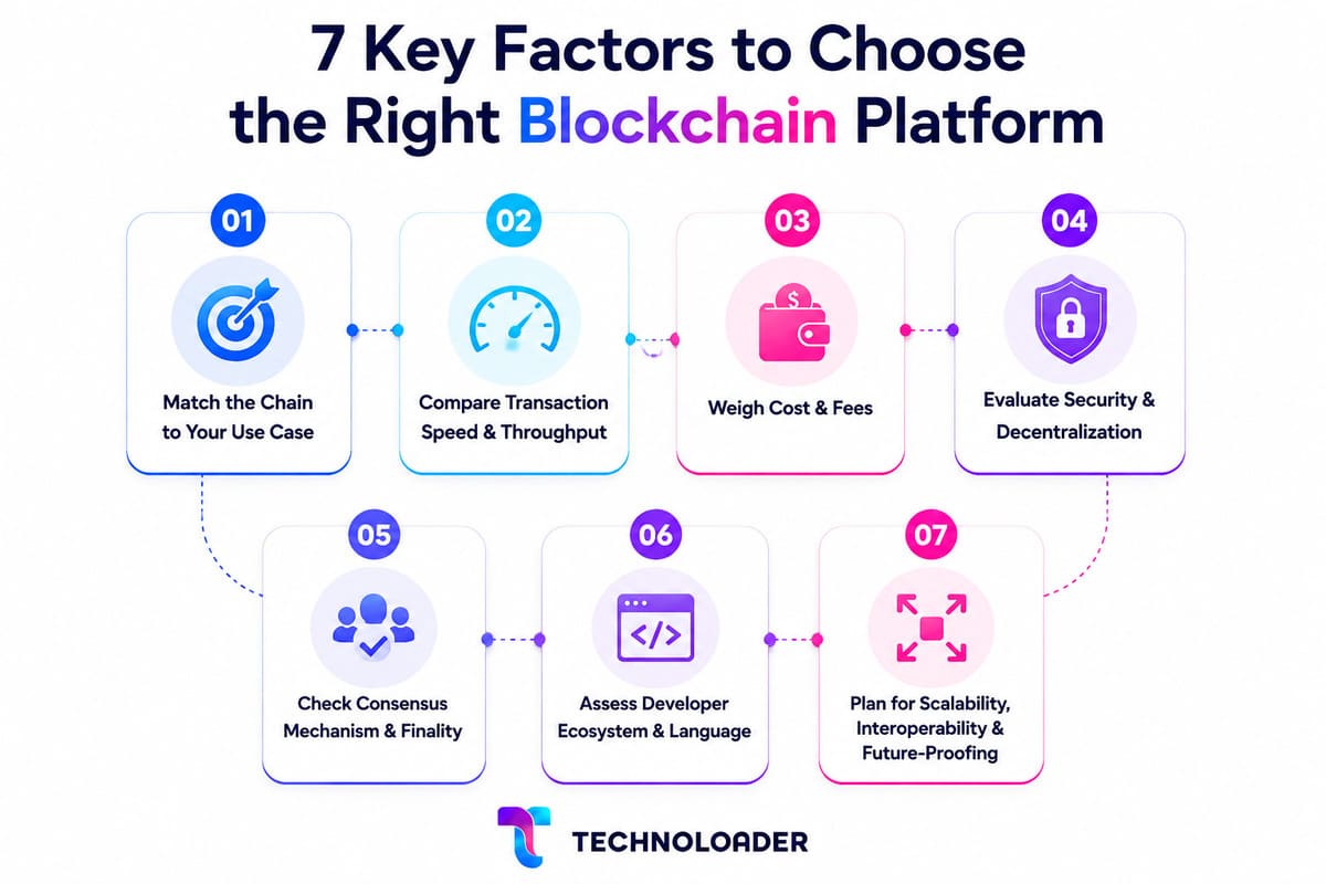 7 key factors for choosing a blockchain platform