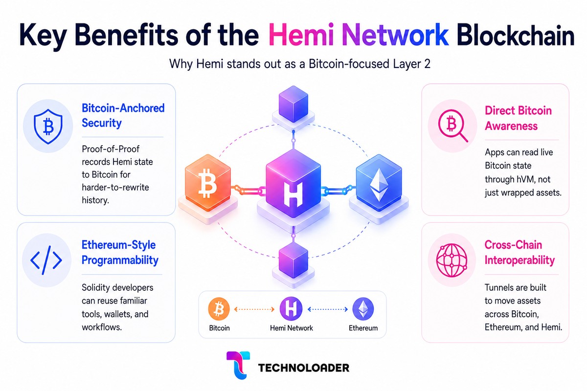 Key benefits of the Hemi Network blockchain