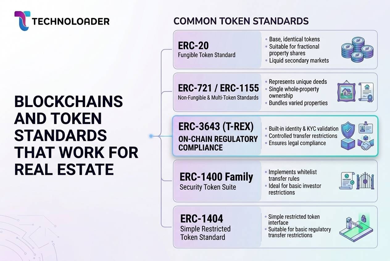 Blockchains and Token Standards Power Real Estate Tokenization