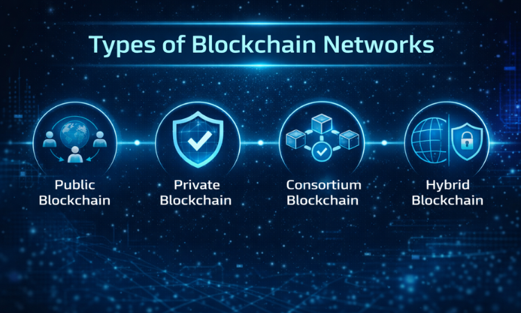 Types of Blockchain Networks IMage
